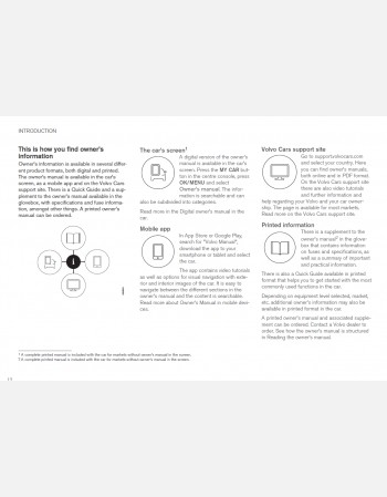 volvo v40 2019 owners manual